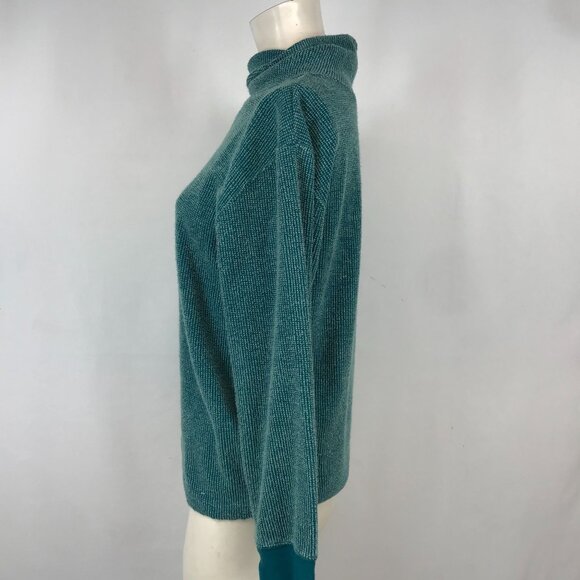 NIKE YOGA - WOMEN'S XS - GREEN LONG SLEEVE TURTLE NECK THERMA FIT SHIRT TOP - Picture 2 of 6